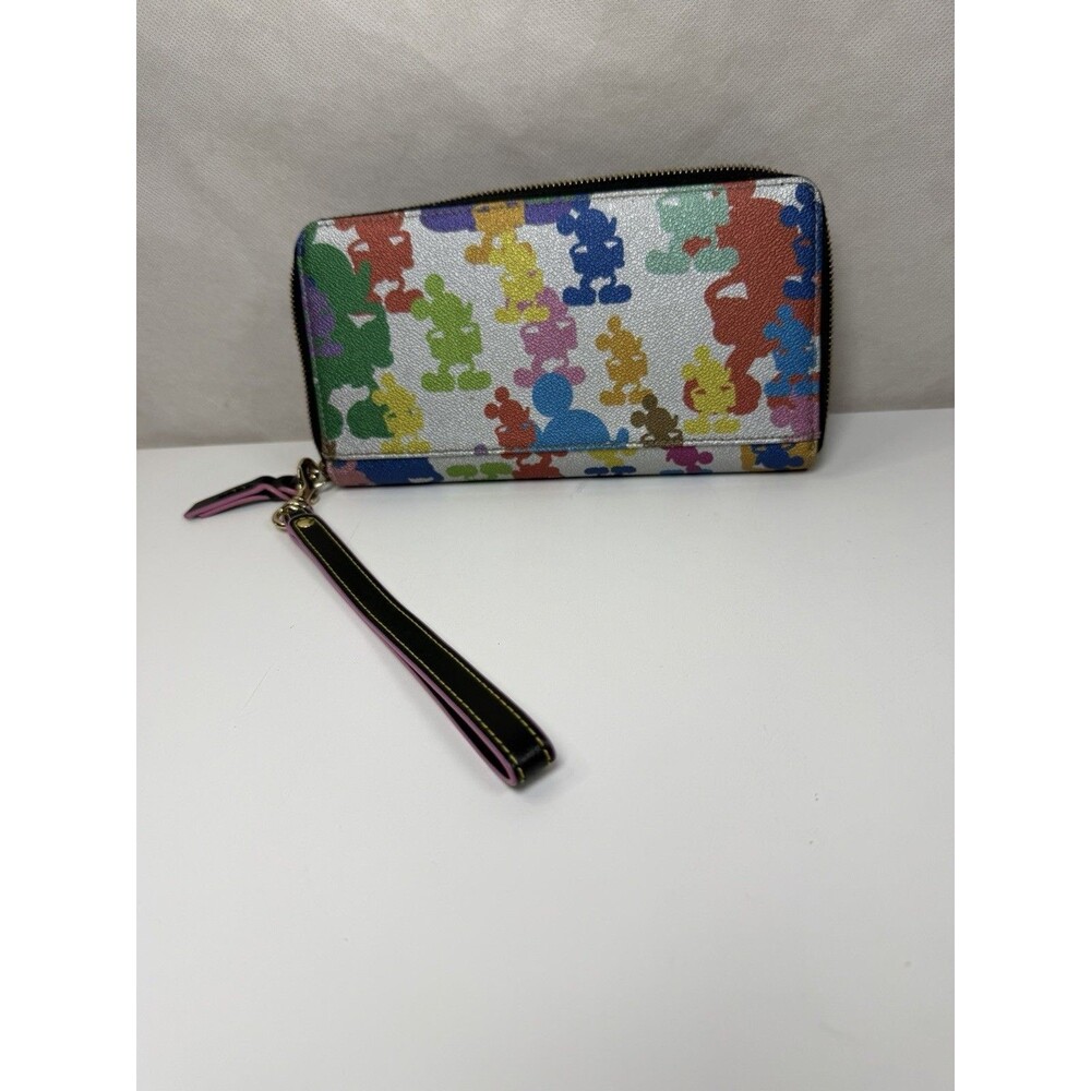 Disney Dooney & Bourke 10th Anniversary Wonder Mickey Mouse Wallet Clutch RARE - Picture 14 of 16